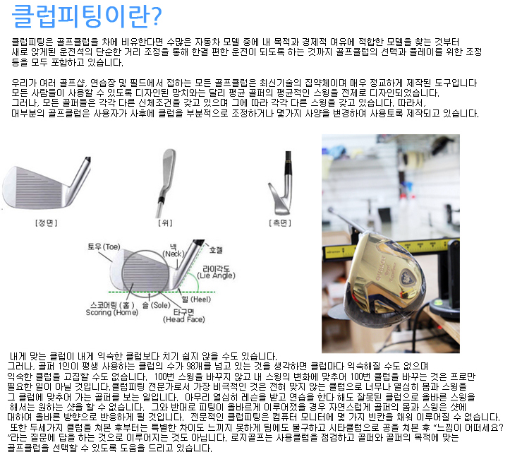 클럽피팅이란